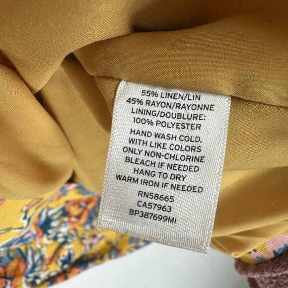 Y2K Brass Plum Nordstrom Floral Linen Blazer - Picture 7 of 8